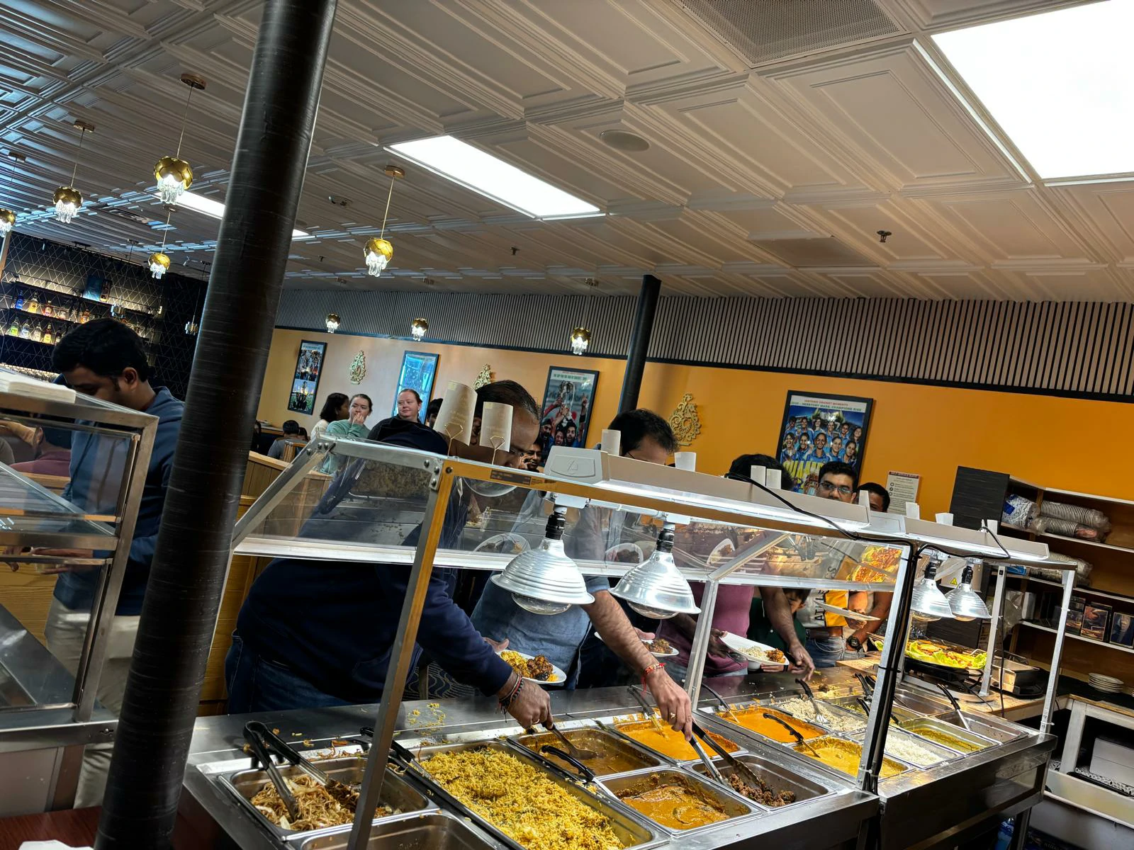 AHA Indian Cuisine Brookfield Wisconsin restaurant ambiance